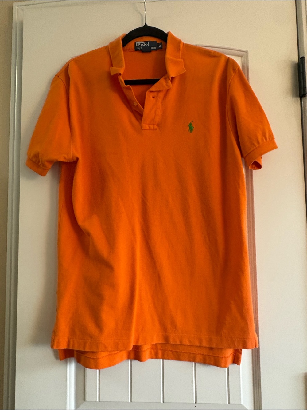 Polo by Ralph Lauren Orange Polo with Green Pony Logo